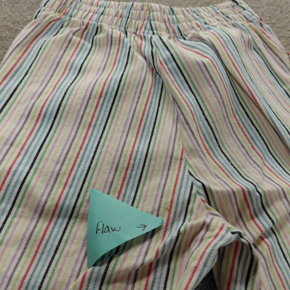 Gymboree Cotton Cropped Multi Colorful 70s Style Girl Size 4 Pants Rainbow *flaw